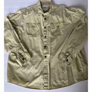 Wrangler Men's Cotton Light Yellow Shirt XL